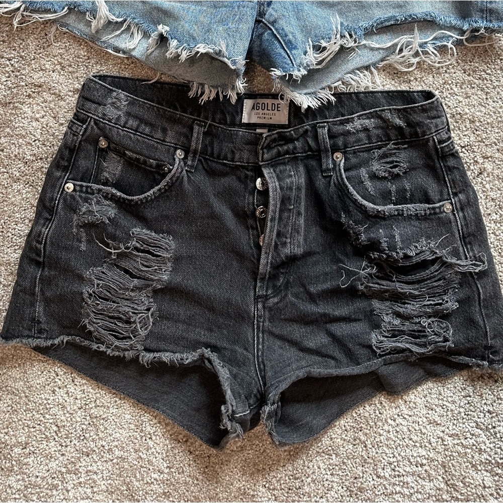 Agolde Black Shorts